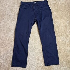 Mavi Chino Zach Straight Leg Pants Mens 32x30 Navy Casual Stretch 5 Pocket